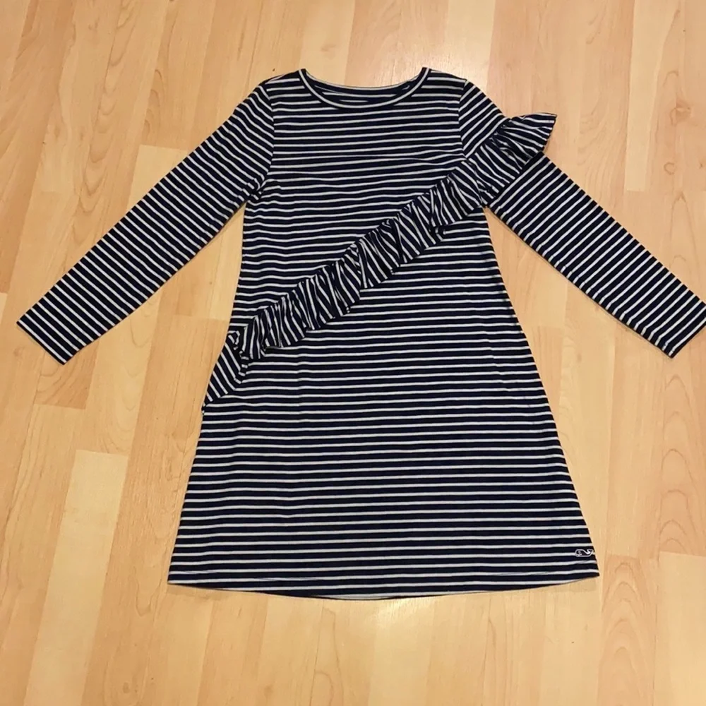 Vineyard Vines long sleeve dress girls‎ S 7/8